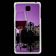 Coque LG F5 Verre de vin rouge