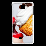 Coque LG F5 Bouche gourmande