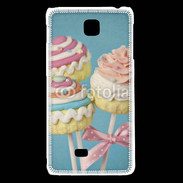 Coque LG F5 Cupcake sucette