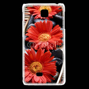 Coque LG F5 Fleurs Zen rouge 10