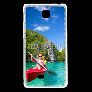 Coque LG F5 Kayak dans un lagon