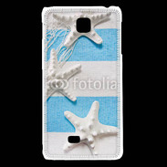 Coque LG F5 La mer en bleu et blanc