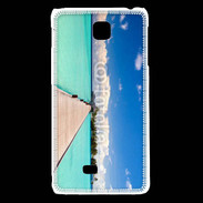 Coque LG F5 Ponton sur mer des tropiques