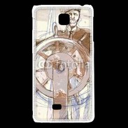Coque LG F5 Illustration d'un capitaine de bateau