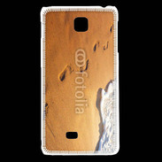 Coque LG F5 Trace de pas sur la plage