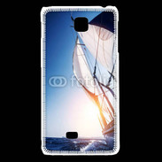 Coque LG F5 Bateau et couché de soleil 50