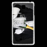 Coque LG F5 Major d'homme champagne