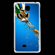 Coque LG F5 Bouteille de champagne