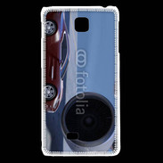 Coque LG F5 Voiture de luxe devant jet privé 2