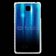 Coque LG F5 Rideau bleu à strass
