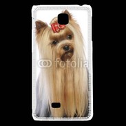 Coque LG F5 Yorkie de face
