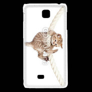 Coque LG F5 Chaton sur une corde