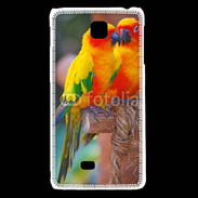 Coque LG F5 Couple d'oiseaux colorés