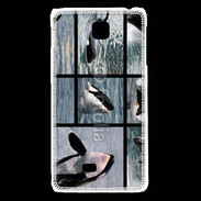 Coque LG F5 Orque noir et blanc