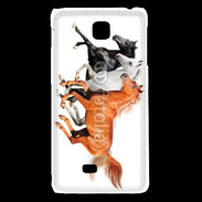 Coque LG F5 Trio de chevaux