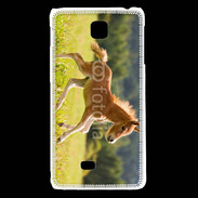 Coque LG F5 Poulain dans un champs