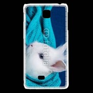Coque LG F5 Portrait de lapin 5