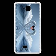 Coque LG F5 Couple de Cygnes
