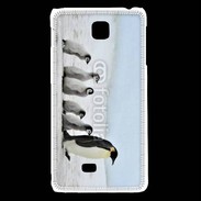 Coque LG F5 Famille de Pingouin Empereur