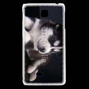 Coque LG F5 Chiot Husky de Sibérie