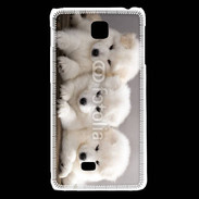 Coque LG F5 Chiot japonais blanc