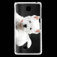 Coque LG F5 Chiot blanc 5
