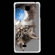 Coque LG F5 Chaton et pelote de laine