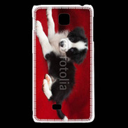 Coque LG F5 Chiot noir et blanc 5