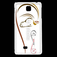 Coque LG F5 Illustration cheval 5