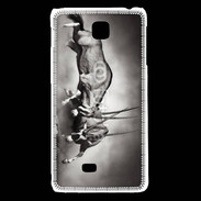 Coque LG F5 Combat d'animaux sauvages