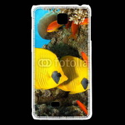 Coque LG F5 Poissons exotiques jaune 5