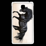 Coque LG F5 Cheval noir au galop 5