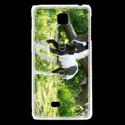 Coque LG F5 Poulain noir et blanc