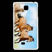 Coque LG F5 Course de chevaux