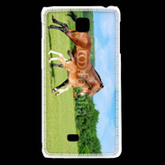 Coque LG F5 Cheval et poulain 2