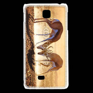 Coque LG F5 Duel de springbok