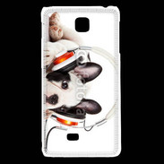 Coque LG F5 Chien et musique
