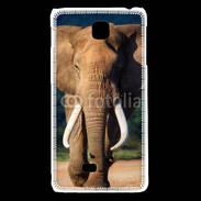 Coque LG F5 Éléphant de face