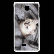 Coque LG F5 Chaton aux yeux bleus 10