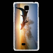Coque LG F5 Saut de dauphin au couché de soleil