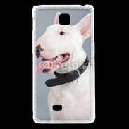 Coque LG F5 Portrait de Bull terrier blanc 5