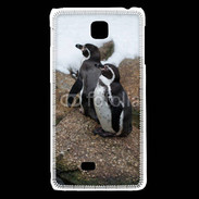 Coque LG F5 2 pingouins