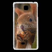 Coque LG F5 Portrait d'un écureuil avec une noisette