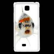 Coque LG F5 Poisson Silver Koi de face