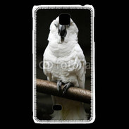 Coque LG F5 Parrot blanc 10