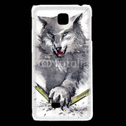 Coque LG F5 Loup en dessin 100