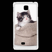 Coque LG F5 Chaton dans un sac