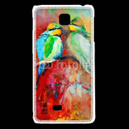 Coque LG F5 Oiseaux en peinture