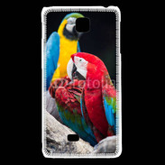 Coque LG F5 Macaw vert et rouge 76