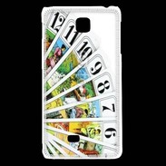 Coque LG F5 Cartes de tarot sur fond blanc